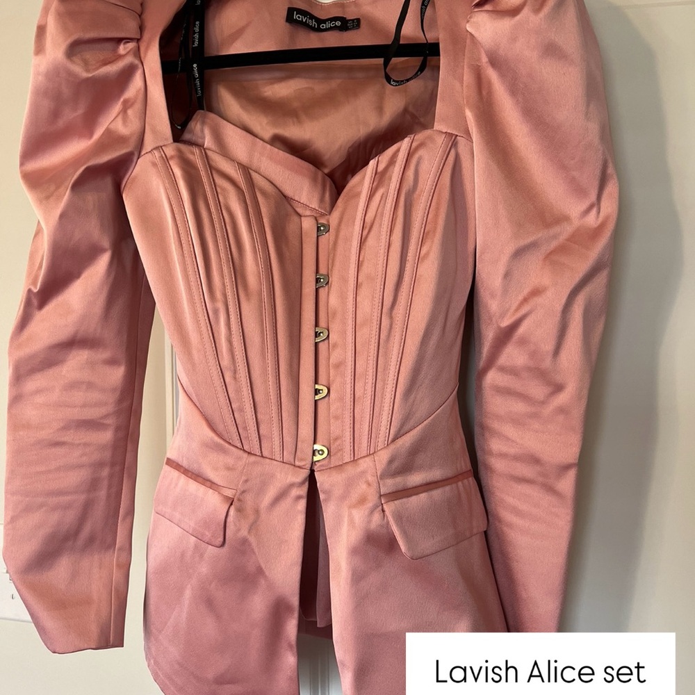 Lavish Alice Pink Blazer Set